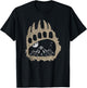 Hiker Mountains Animal Bear Hiking Outdoor Nature Forest T-Shirt - T-Shirt | Black