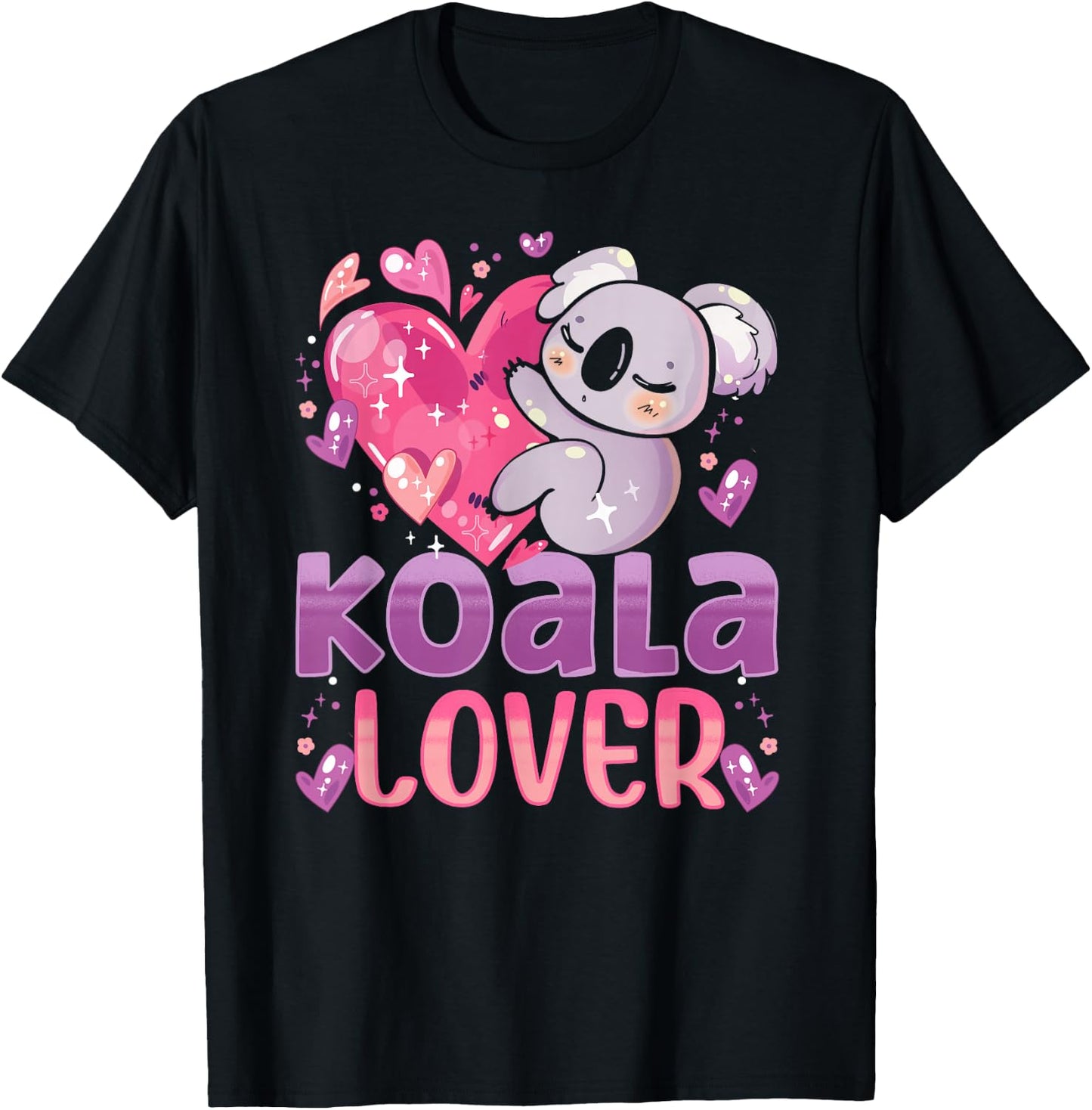 Koala Lover Cute Animal Koala Bear Koalas T-Shirt - T-Shirt | Black