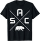 Sacramento California SAC Pride Bear Vintage T-Shirt - T-Shirt | Black