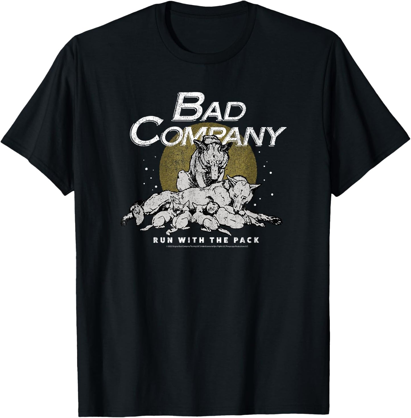 Bad Company - Run With The Pack T-Shirt - T-Shirt | Black