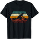 Retro Curling Player Curling Stone Winter Sport Curling T-Shirt - T-Shirt | Black
