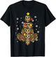 Owls Christmas Tree Cute Xmas Bird Animal Men Women Kids T-Shirt - T-Shirt | Black