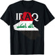 Iraq Country Map Flag Proud Iraqi Patriotic Women Kids Men T-Shirt - T-Shirt | Black