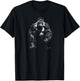 Gorilla Face Angry Growling Scary Silverback Gorilla T-Shirt - T-Shirt | Black