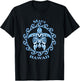 Maui Hawaii Honu Tribal Sea Turtle Summer Beach T-Shirt - T-Shirt | Black