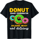 Doughnut Sprinkle I Love Donuts Glazing Donut T-Shirt - T-Shirt | Black