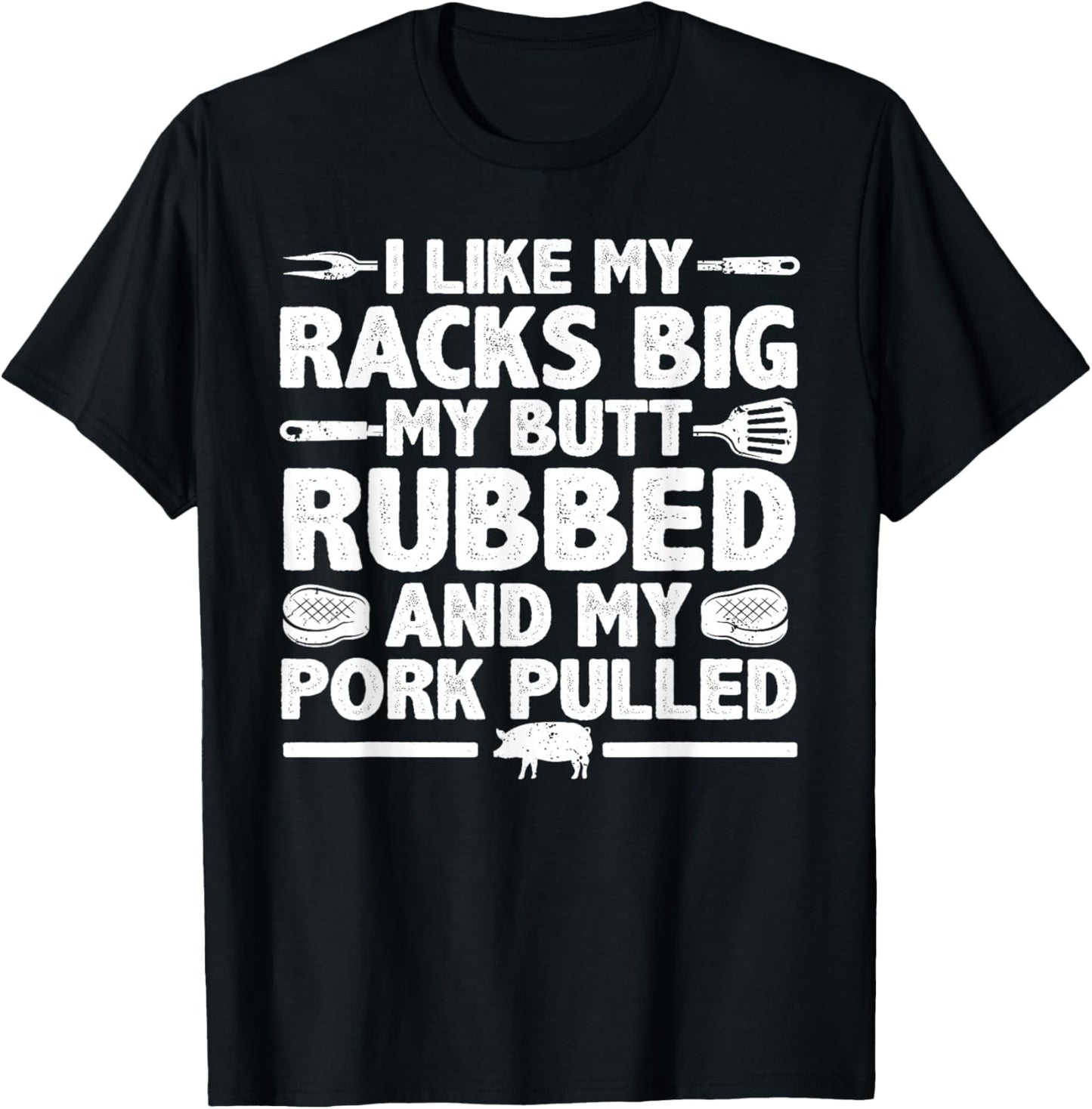 Cool Grilling Women Pork Rub Smoking BBQ Meat Smoker T-Shirt - T-Shirt | Black