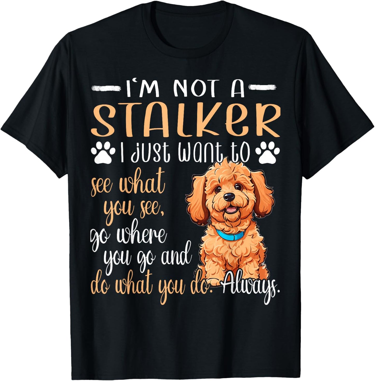 Mini Goldendoodle Dad Travel Accessories Mini Golden Doodle T-Shirt - T-Shirt | Black