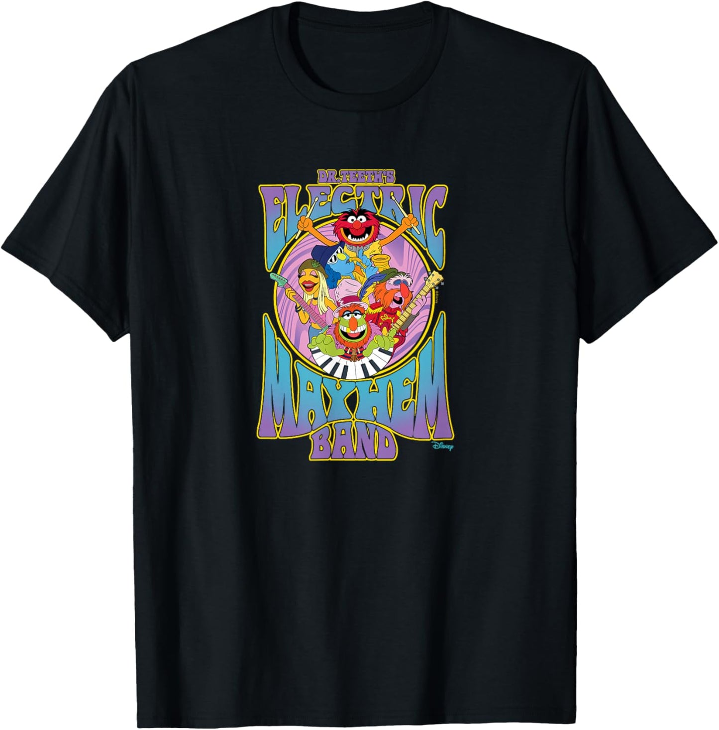 Disney - The Muppets Dr Teeth's Electric Mayhem Band T-Shirt - T-Shirt | Black