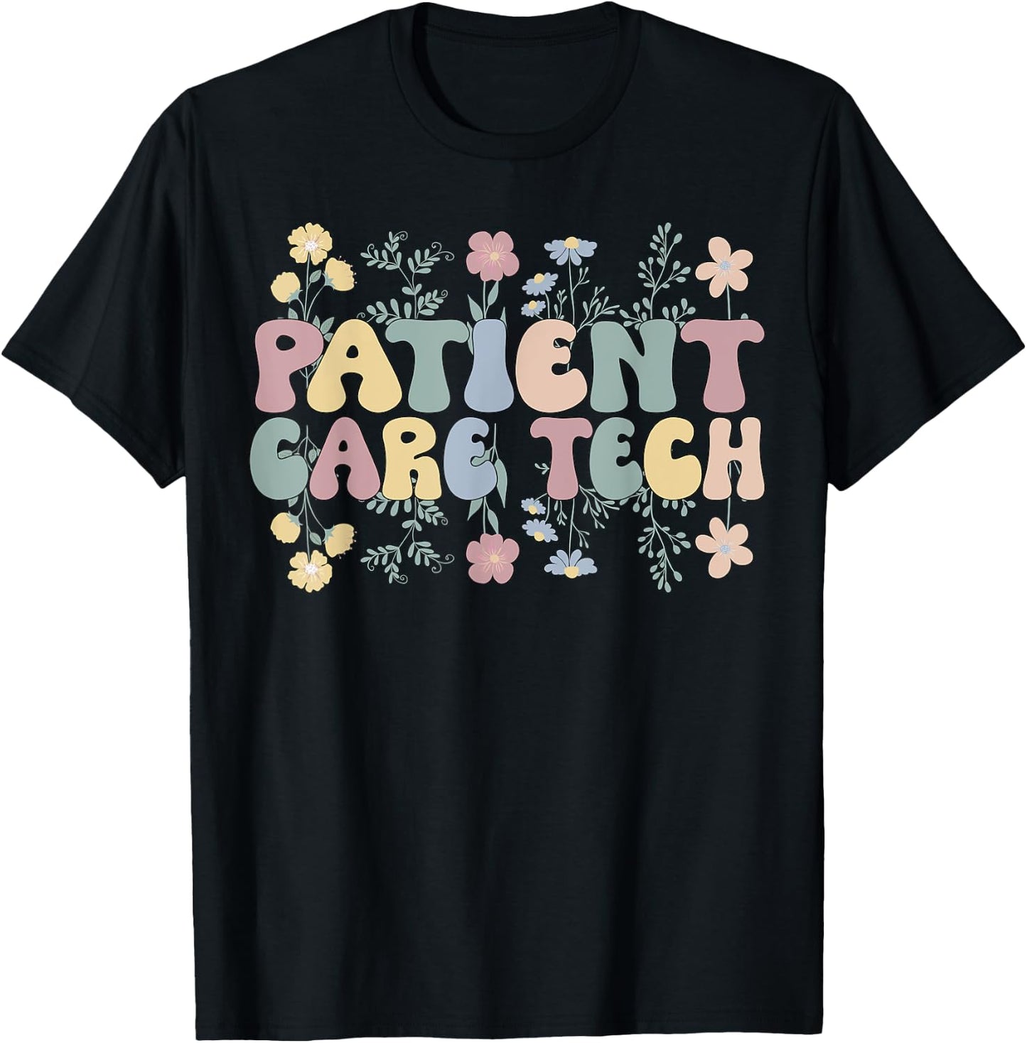 PCT Patient Care Tech Patient Care Technician T-Shirt - T-Shirt | Black