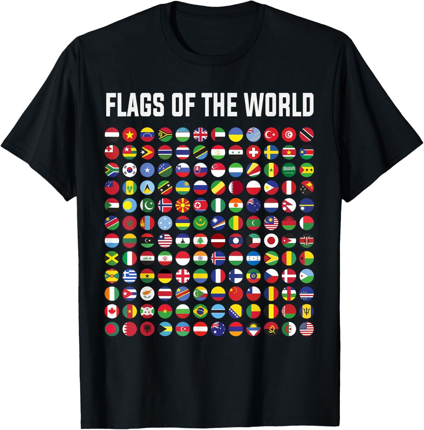 World Flag Outfit Ideas For Kids & International World Flags T-Shirt - T-Shirt | Black