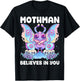 Pastel Goth Mothman Believes You Me Gothic Cryptid Wicca T-Shirt - T-Shirt | Black