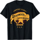 Deadwood South Dakota USA Distressed Bison Design Souvenir T-Shirt - T-Shirt | Black