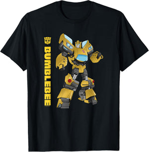 Transformers Bumblebee Autobots Epic Pose Portrait T-Shirt - T-Shirt | Black