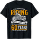 Don't Stop Riding When You Get Old Motorcycle 60th Birthday T-Shirt - T-Shirt | Black
