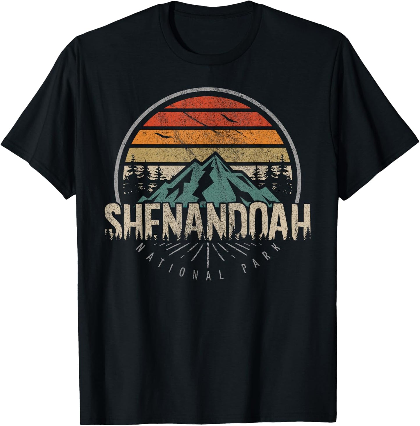 Retro Shenandoah National Park US Vintage Shenandoah T-Shirt - T-Shirt | Black