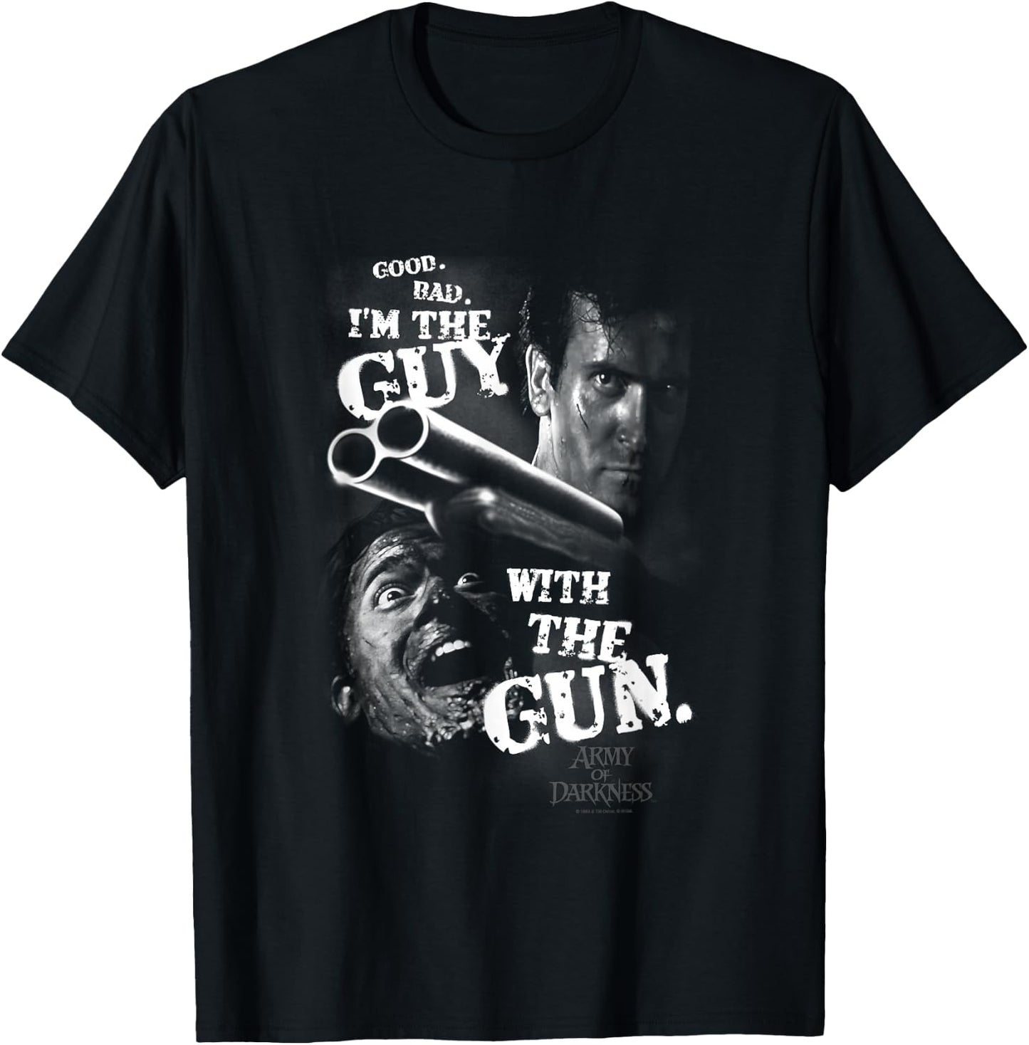 Army of Darkness Guy with The Gun Small T-Shirt - T-Shirt | Black