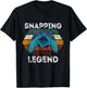 Snapping Legend Aligator Snapping Turtle Retro Reptile Lover T-Shirt - T-Shirt | Black