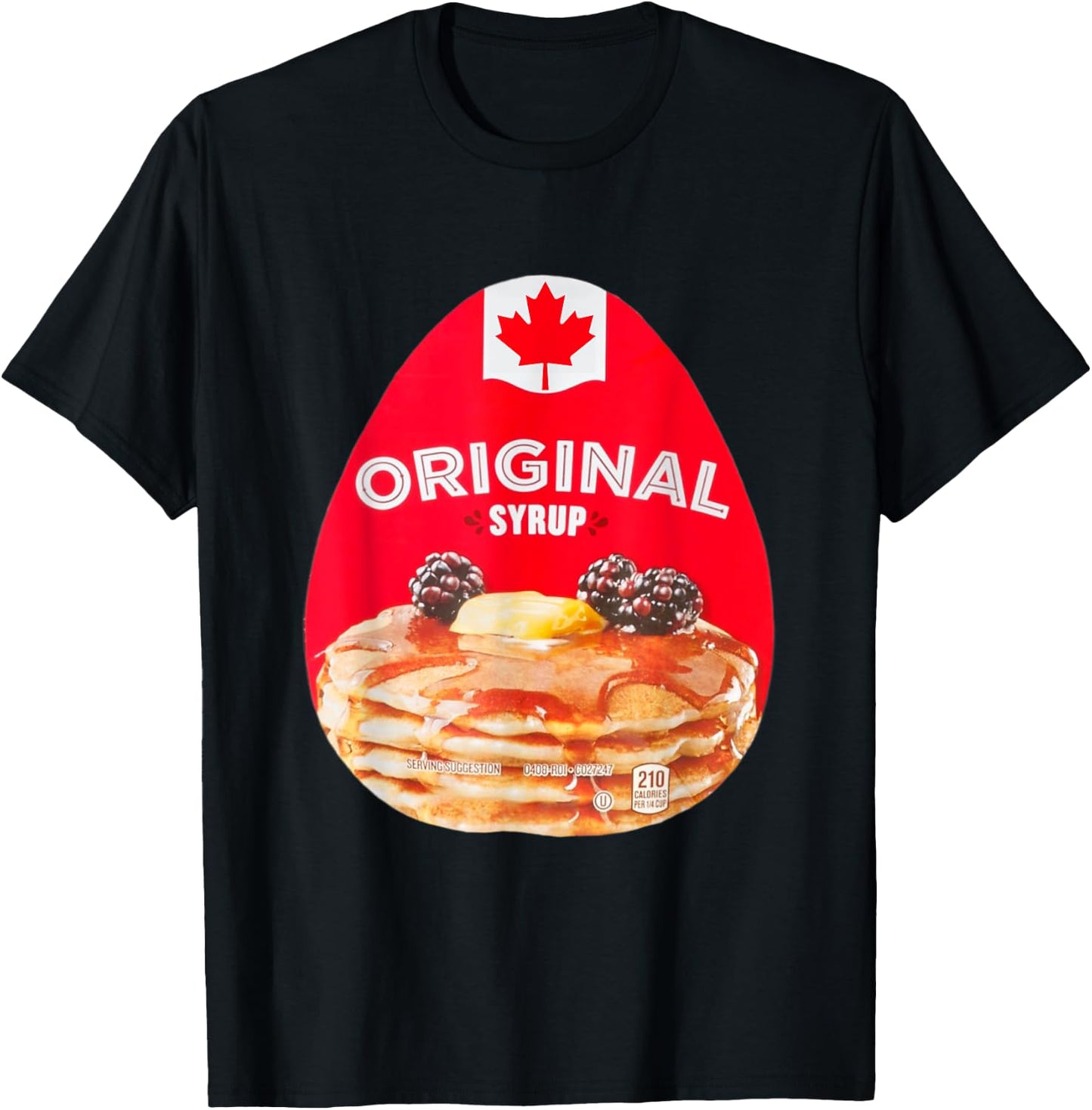 Maple Syrup Halloween 2022 Costume Matching Couple T-Shirt - T-Shirt | Black