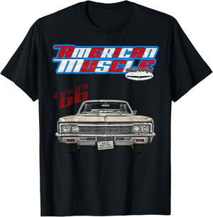 1966,Caprice,Impala,BelAir,Bel Air,DelRay,Del Ray,Muscle Car T-Shirt - T-Shirt | Black