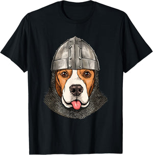 Beagle Medieval Knight Templar Pet Puppy Beagle Dog Lover T-Shirt - T-Shirt | Black