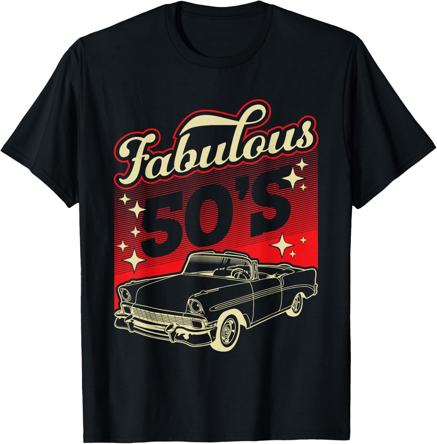 Fabulous 50's 50S Sock Hop T-Shirt - T-Shirt | Black