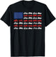 Classic Motorcycle Biker American Flag Women Men T-Shirt - T-Shirt | Black