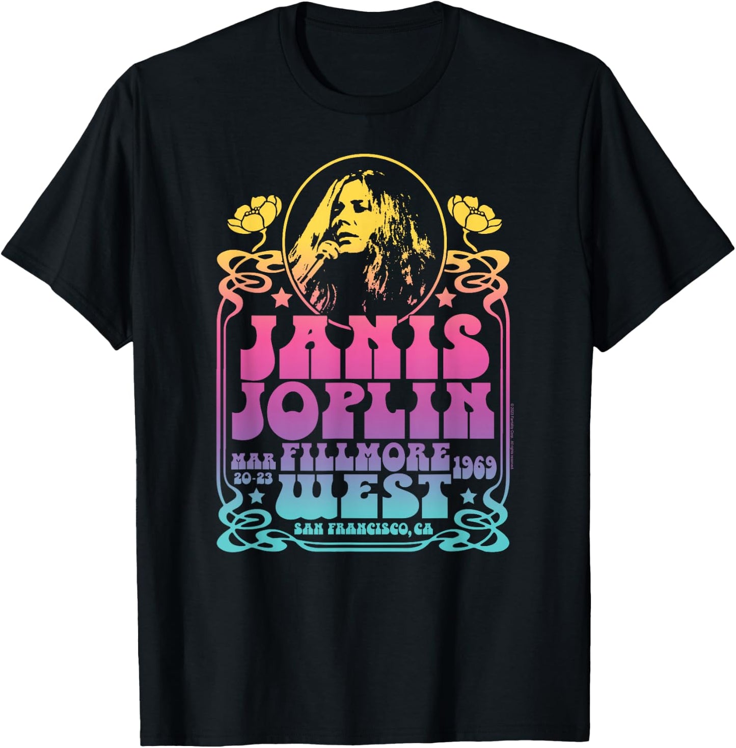 Janis Joplin - Fillmore West T-Shirt - T-Shirt | Black