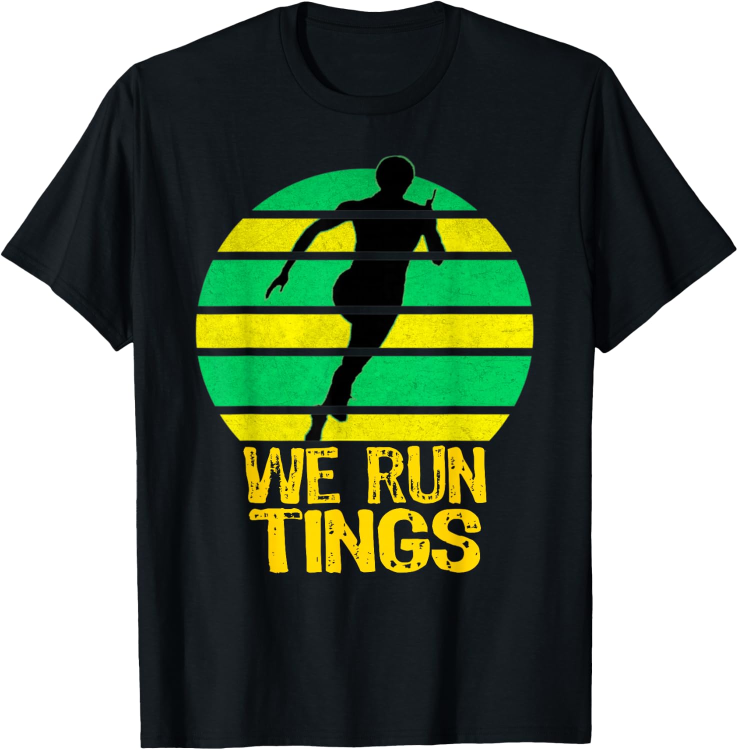 Jamaica Track Quote T-Shirt - T-Shirt | Black
