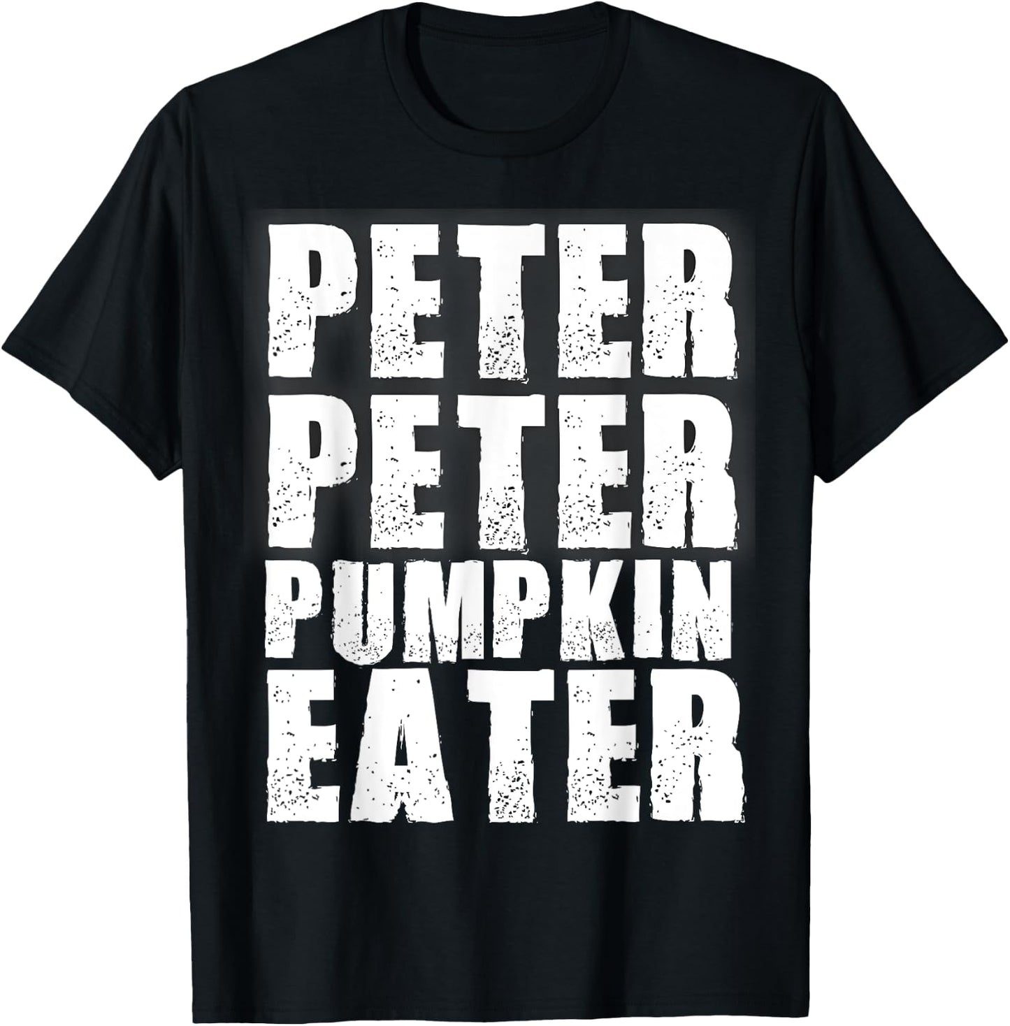 Peter Pumpkin Eater Halloween Matching Couples Costume T-Shirt - T-Shirt | Black