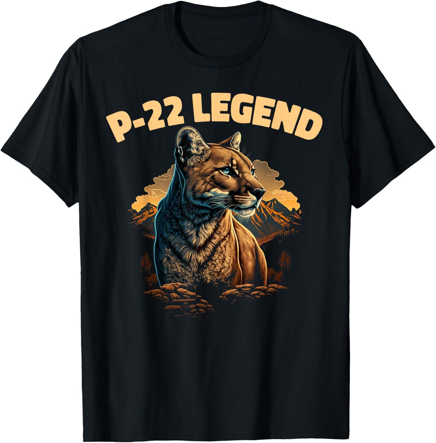 P-22 Mountain Lion Silver Lake P22 T-Shirt - T-Shirt | Black