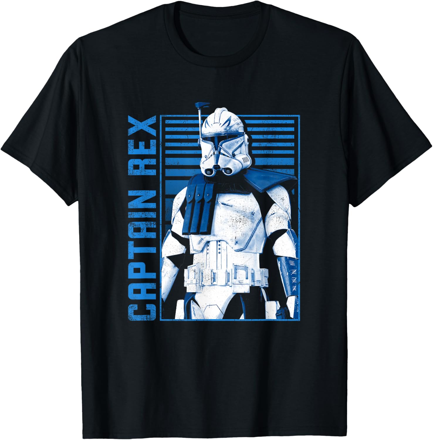 Star Wars: Ahsoka Captain Rex Vintage Rebel Fighter Poster T-Shirt - T-Shirt | Black
