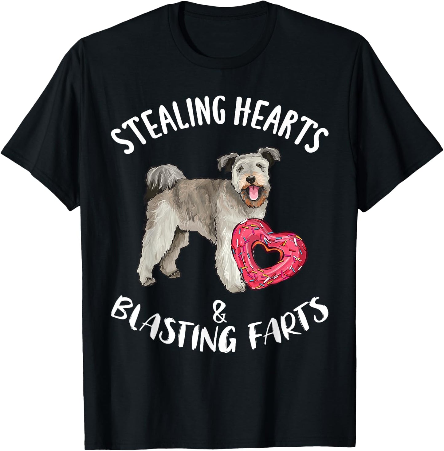 Stealing Hearts Blasting Farts Pumi Valentines Day T-Shirt - T-Shirt | Black