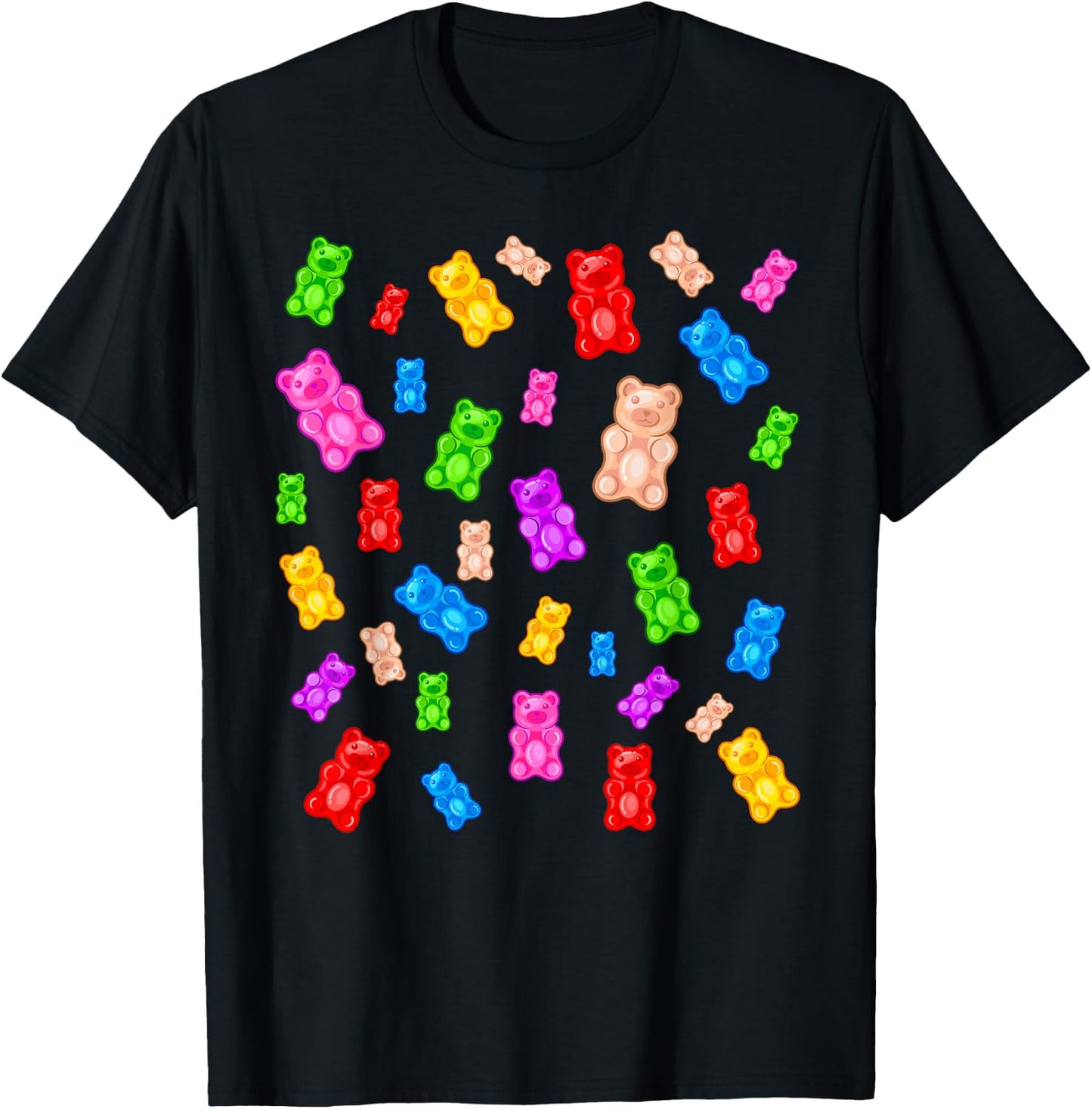 Gummy Bear Candy Mix T-Shirt - T-Shirt | Black