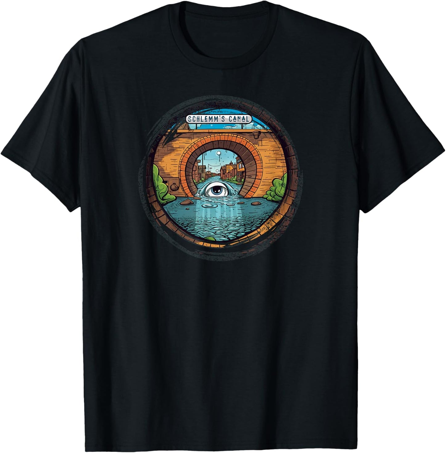 Schlemm's Canal - Funny Eyeball - Optometry Fun - Glaucoma T-Shirt - T-Shirt | Black