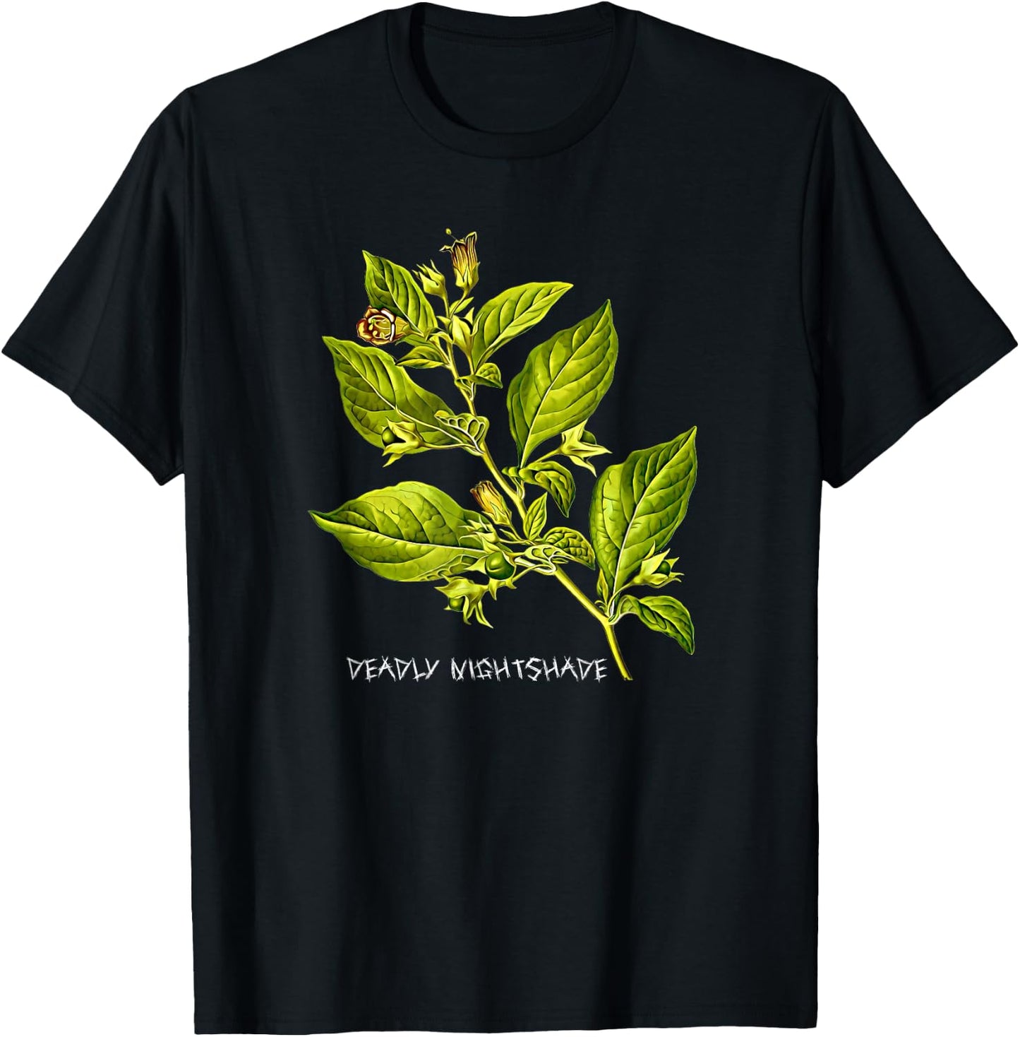 Deadly Nightshade Poisonous Flowering Plant A Gardening T-Shirt - T-Shirt | Black