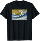 Funny Retro Vintage Surfing A Wave Afghan Hound Lover T-Shirt - T-Shirt | Black