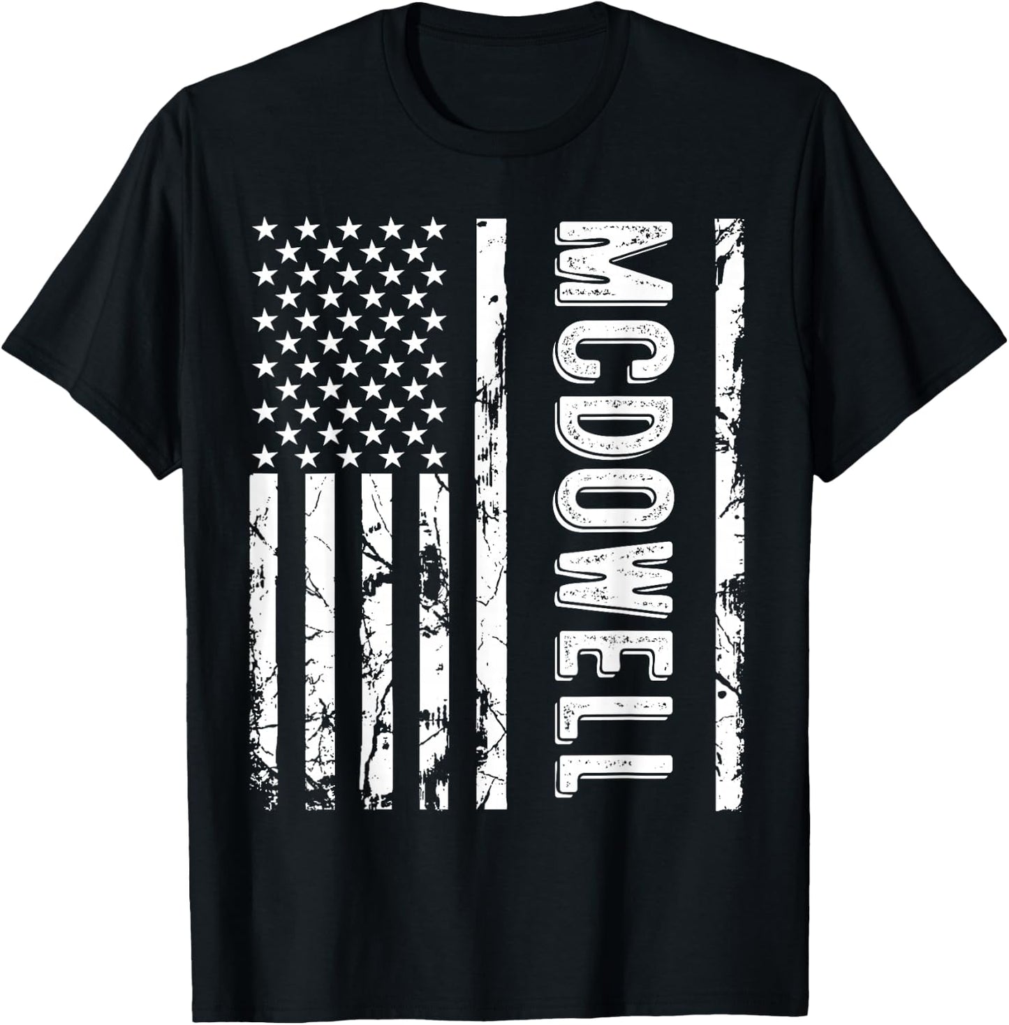 McDowell Last Name Funny Surname Team Family Reunion T-Shirt - T-Shirt | Black