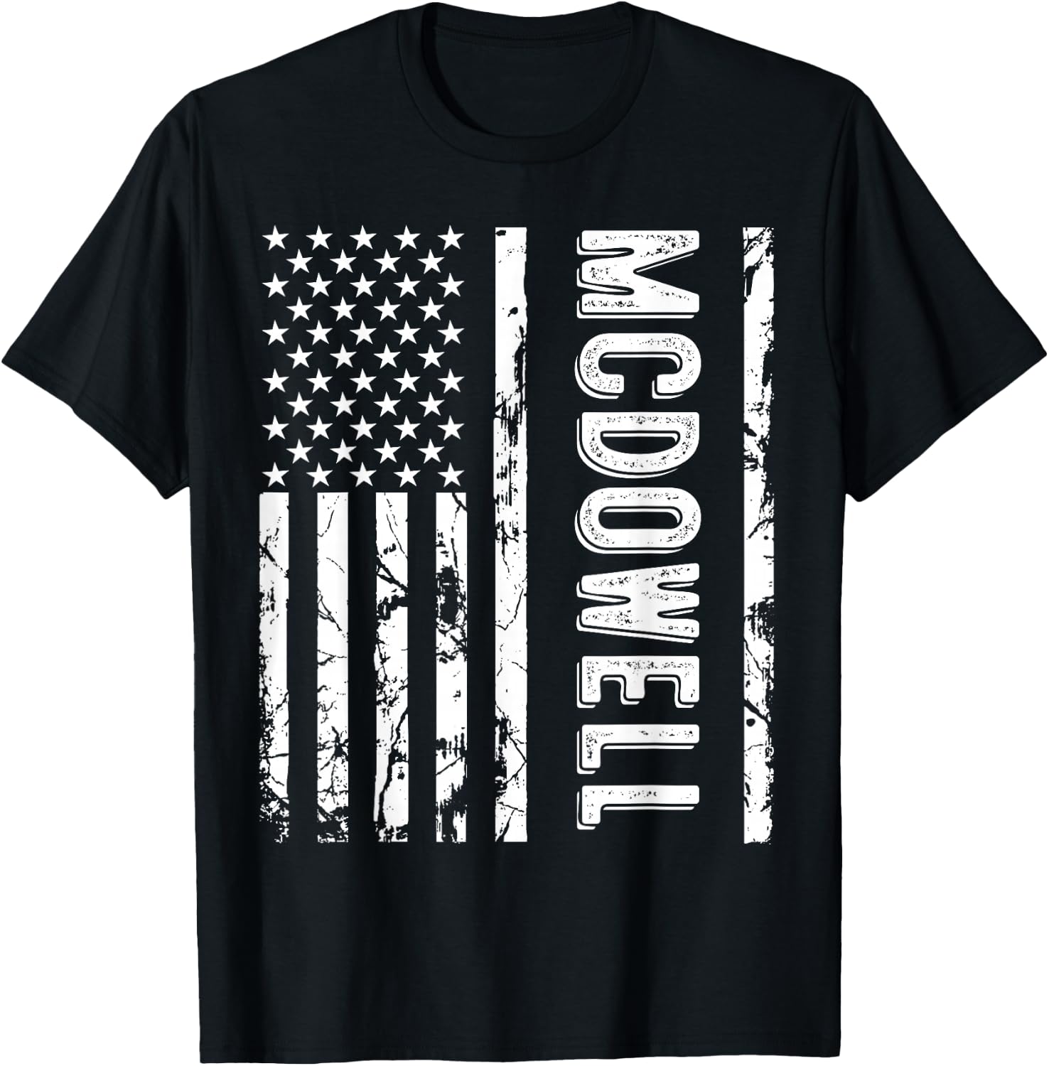 McDowell Last Name Funny Surname Team Family Reunion T-Shirt - T-Shirt | Black