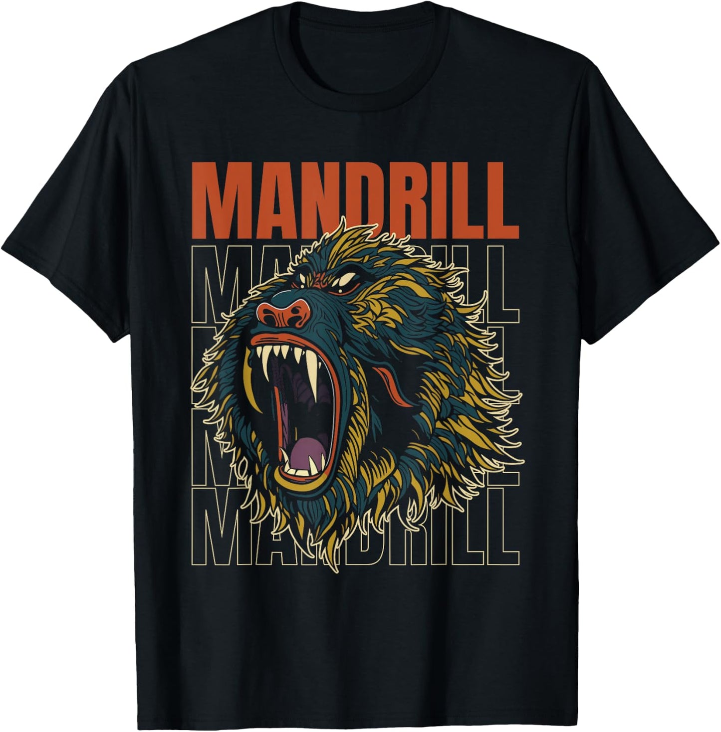 Retro Mandrill T-Shirt - T-Shirt | Black