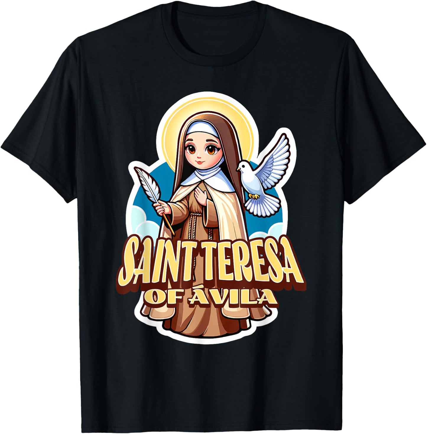 St Teresa of Avila Interior Castle Catholic Patron Saint Kid T-Shirt - T-Shirt | Black