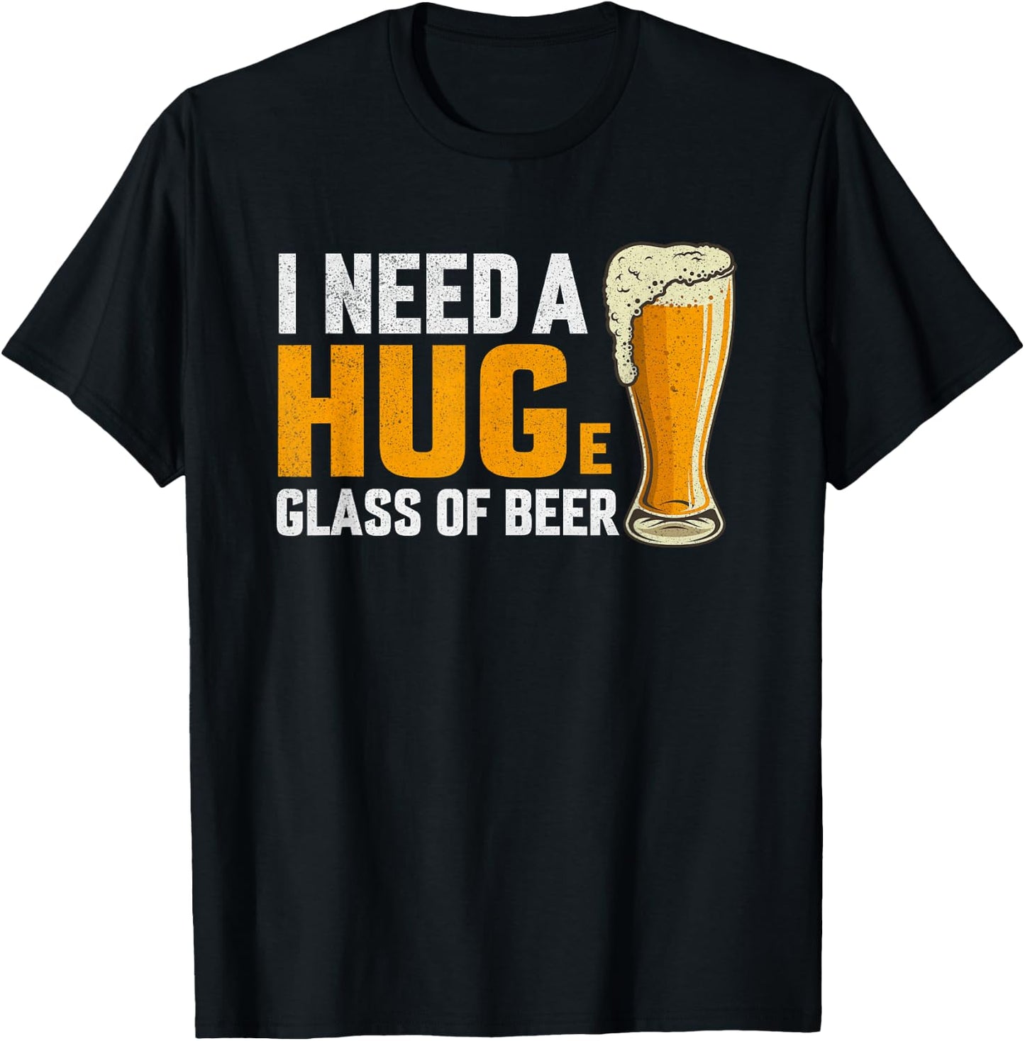 I Need A Hug Funny Men's Beer Drinking Meme Beer Lover Joke T-Shirt - T-Shirt | Black
