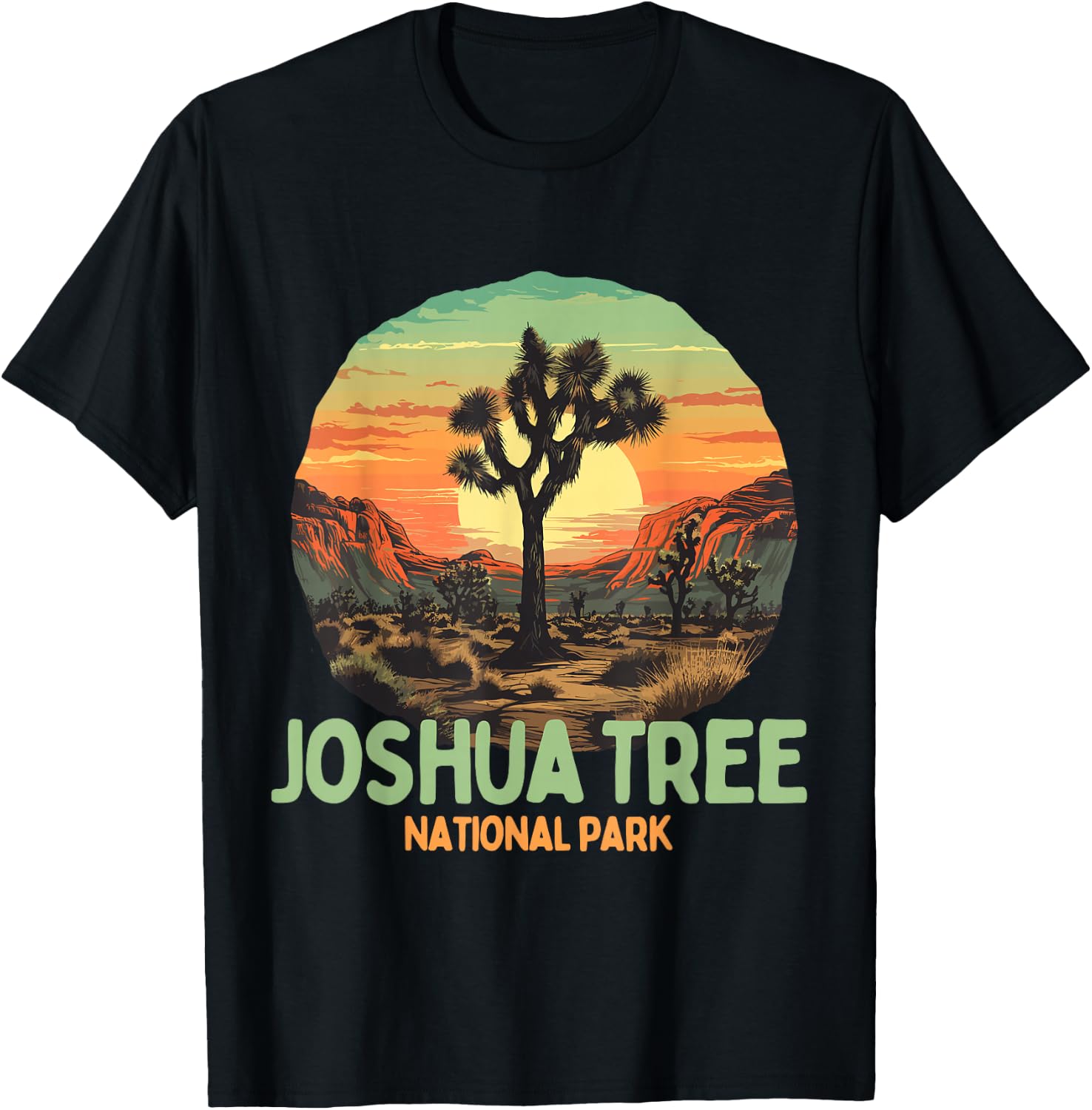 Joshua Tree National Park T-Shirt - T-Shirt | Black
