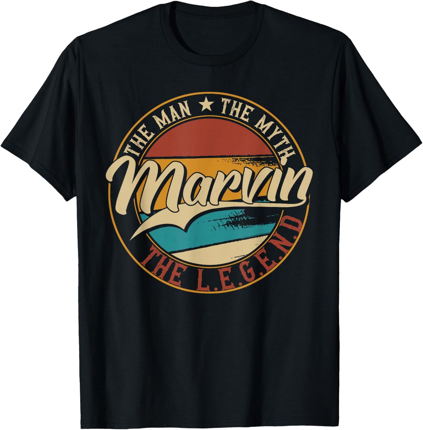 Marvin The man the myth the legend T-Shirt - T-Shirt | Black