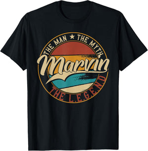 Marvin The man the myth the legend T-Shirt - T-Shirt | Black