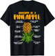 Anatomy Of Pineapple Swinger Upside Down Pineapple T-Shirt - T-Shirt | Black