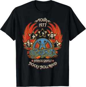 Aerosmith - Rock n Roll Band T-Shirt - T-Shirt | Black
