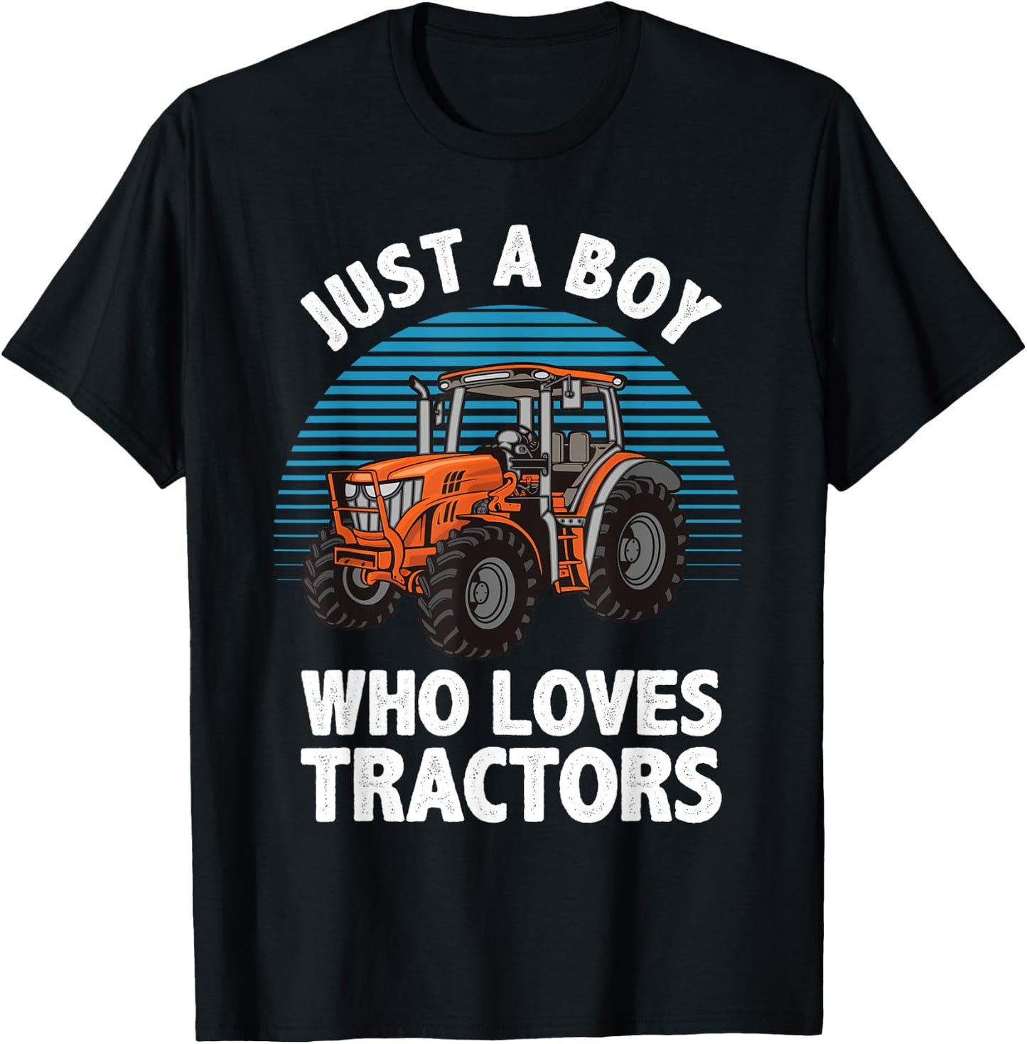Cool Tractor For Boys Kids Toddler Farmtruck Farmer Driver T-Shirt - T-Shirt | Black