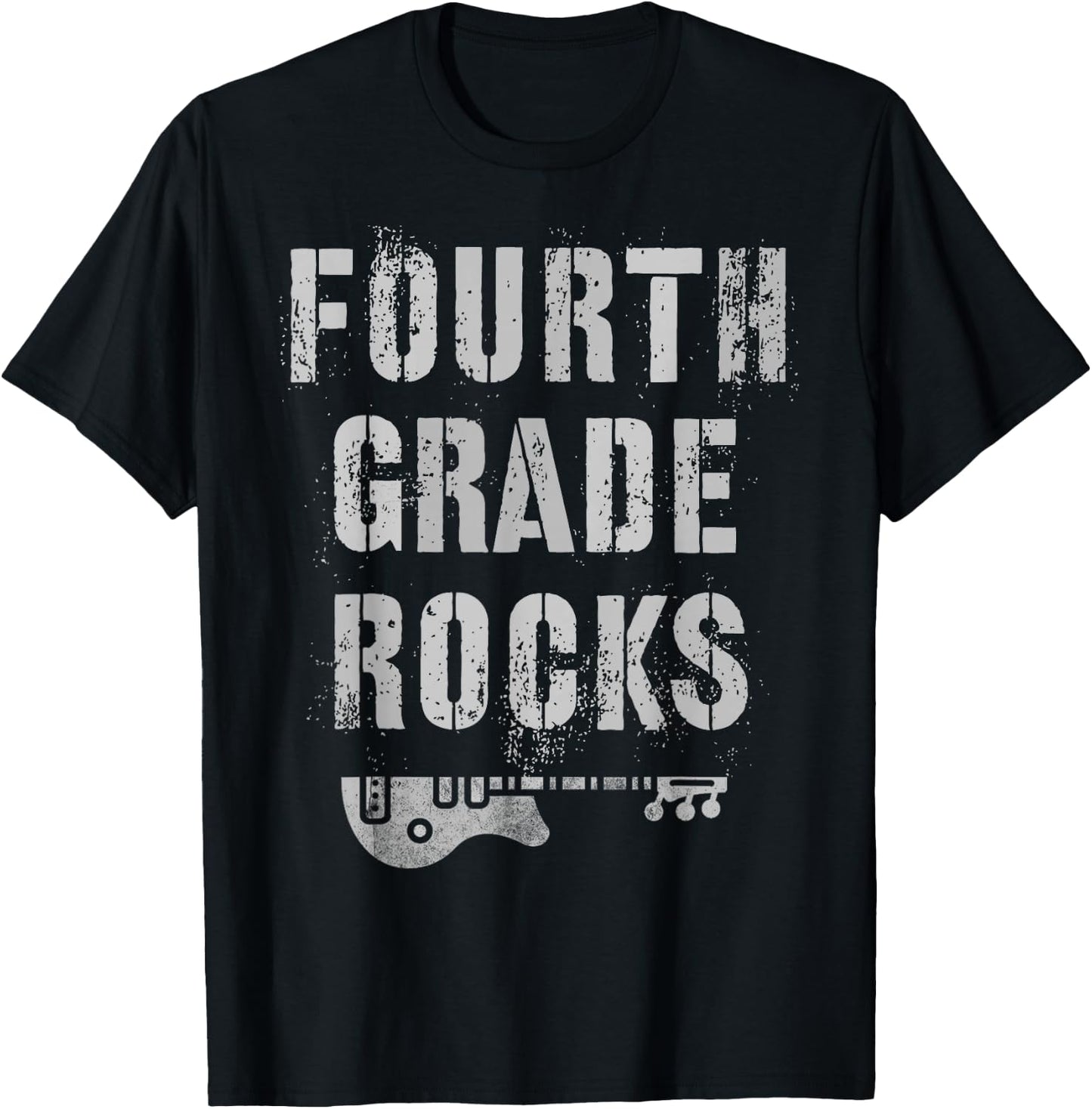 4th GRADE Rocks Teacher Rockstars I Teach Ready To Rock T-Shirt - T-Shirt | Black