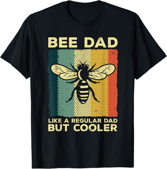 Cool Beekeeping Art Men Dad Bee Hive Keeping Honey Beekeeper T-Shirt - T-Shirt | Black